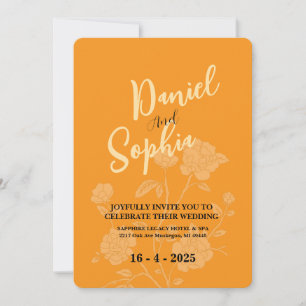Boho wedding invitation