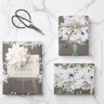 Boho Wedding Mocha Watercolor Floral Bridal Shower Wrapping Paper Sheet<br><div class="desc">A truly charming design for her special day! A simply dreamy design of a gorgeous assortment of magnolias, anemones, eucalyptus and foliage. It definitely has a country romance sort of vibe. Beautiful shades of soft violets and lavenders with touches of mint green blend together elegantly and really pop against a...</div>