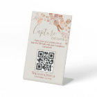 Boho Wedding Photo Sharing Pampas Grass QR Code