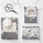 Boho Wedding Plum Watercolor Floral Bridal Shower Wrapping Paper Sheet<br><div class="desc">A truly charming design for her special day! A simply dreamy design of a gorgeous assortment of magnolias, anemones, eucalyptus and foliage. It definitely has a country romance sort of vibe. Beautiful shades of soft violets and lavenders with touches of mint green blend together elegantly and really pop against a...</div>