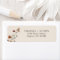 Boho Wedding Return Address Label