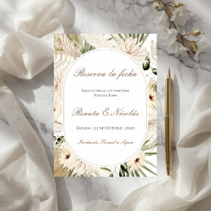 Boho Wedding Save the Date