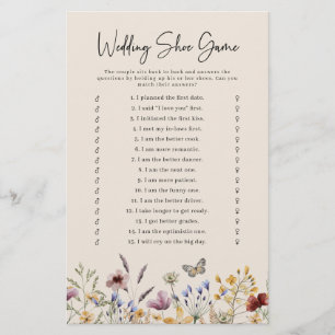 Boho Wedding Shoe Game