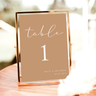 Boho Wedding Table Number