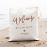 Boho Wedding Welcome Bag Destination<br><div class="desc">Click “Personalize this template” will allow you to customize further. You can change the font size,  font colour and more! Be sure to check out 1000  matching items in our shop♥ script wedding tote bags,  wedding tote tags,  welcome tote bags,  welcome wedding tote bags,  rose gold wedding tote bags</div>