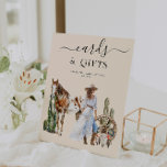 Boho Western Bridal Shower | Cards & Gifts Pedestal Sign<br><div class="desc">Looking for a creative way to customize your bridal shower? Decorate with custom signage. These signs are completely customizable and can be altered to be Dessert Bar Signs, Bar Menu Signs, Favour Signs, Guestbook Signs, Reserved Signs, Hashtag Signs, Menu Posters, In Memory Of Signs and just about any type of...</div>