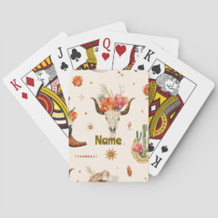 Boho Western Playing Cards