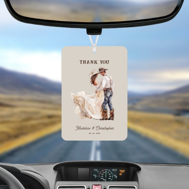 Boho Western Ranch Wedding Air Freshener (Creator Uploaded)