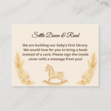 Boho Western Rocking Horse Books For Baby Card