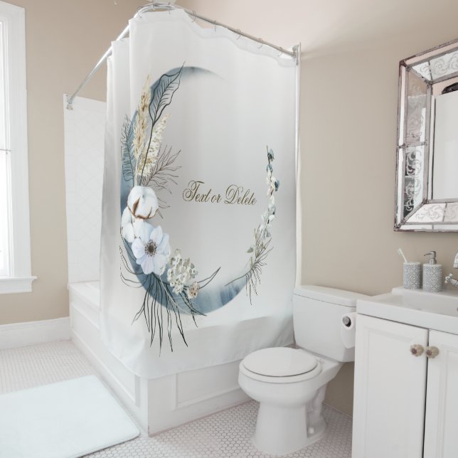 Boho White Orchid Flowers Blue Moon Elegant (In Situ)