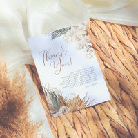 Boho White Orchid & Pampas Grass Bridal Shower
