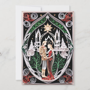 Boho Wicca Wedding RSVP Invitation