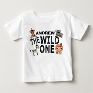Boho Wild One 1st Birthday Party Baby T-Shirt
