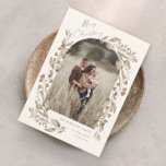 Boho Wildflower Arch Photo Christmas Holiday Card<br><div class="desc">Boho Wildflower Arch Photo Christmas Holiday Card. The back has an additional photo and personalized message from the family. Click the personalize button to customize this design with your details.</div>