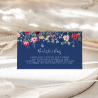 Boho Wildflower Baby Shower Book Request