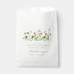 Boho Wildflower Baby Shower Favour Bag
