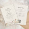 Boho Wildflower Beige All in One QR Code Wedding