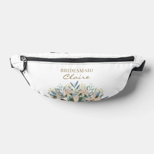 Boho Wildflower Bridesmaid Name Personalized Fanny Pack