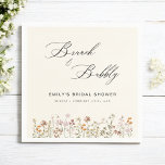 Boho Wildflower Brunch & Bubbly  Bridal Shower Napkin<br><div class="desc">Celebrate the upcoming nuptials with a breathtaking bridal shower inspired by wildflowers. Our invitation features stunning illustrations of nature's beauty and will set the tone for a memorable day filled with love and laughter. Perfect for a rustic or outdoor-themed event, this invitation is available for purchase now and will leave...</div>