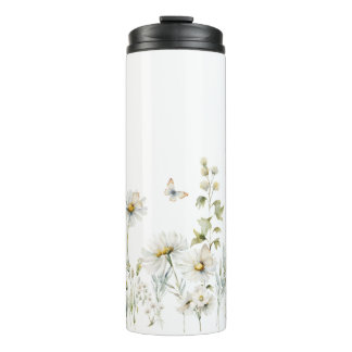 Boho Wildflower Cottagecore Thermal Tumbler