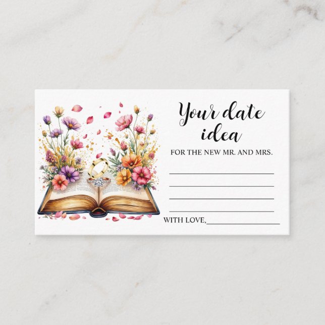 Boho Wildflower Date Night Card  (Front)