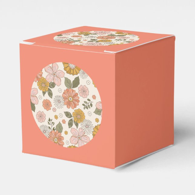 Boho Wildflower Favour Box (Front Side)