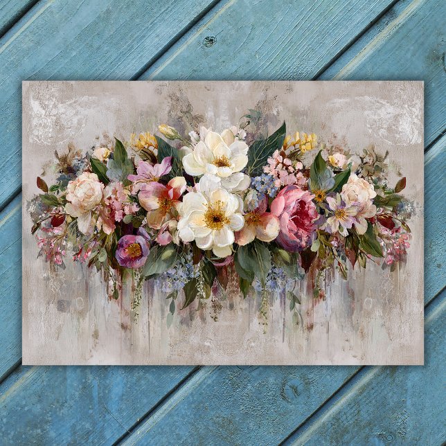 Boho Wildflower Floral Arrangement  Poster (Boho Wildflower Floral Arrangement Poster)