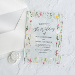 Boho Wildflower Floral Wedding Acrylic Invitations<br><div class="desc">Immerse in the perfect blend of rustic charm and boho elegance with our acrylic wedding invitations. Featuring delicate watercolor wildflower bordering,  these invitations embody your unique style,  capturing the essence of your love story. Designed with personalization in mind,  these stylish templates are the perfect introduction to your special day.</div>
