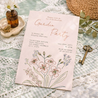 Boho Wildflower Garden Party Graduation