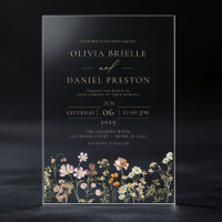 Boho Wildflower Garden Taupe Wedding