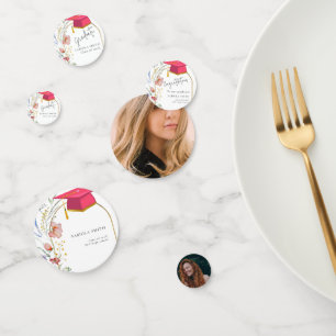 Boho WIldflower graduation Party Confetti