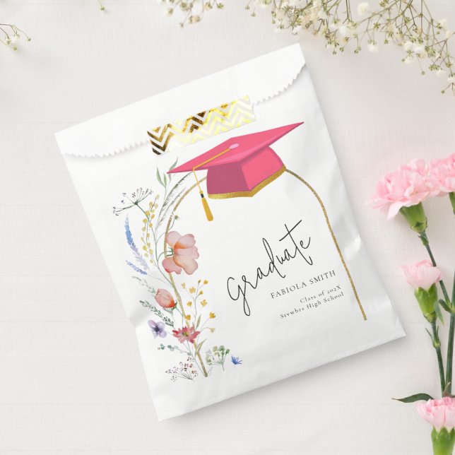 Boho WIldflower graduation Party Favour Bag (Sealed)