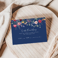 Boho Wildflower Guess How Many Game Card