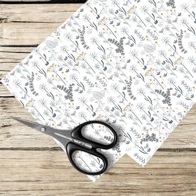 boho wildflower pattern tissue paper (Creator Uploaded)