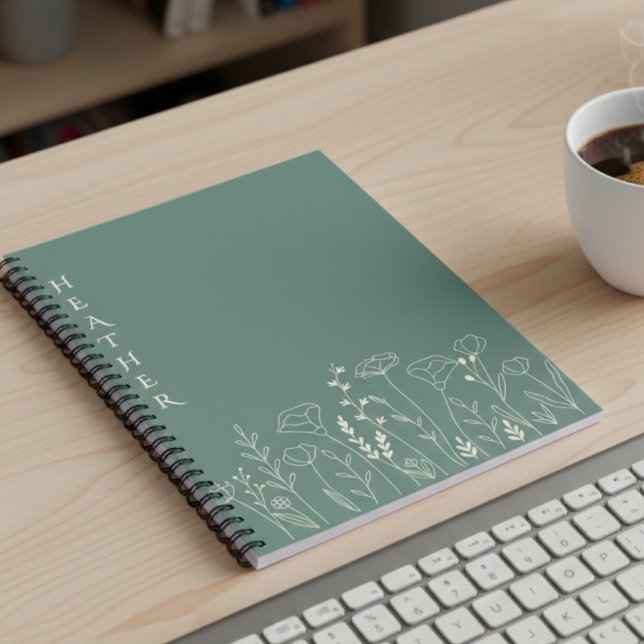 Boho Wildflower Personalized Gift for Her Planner (Creator Uploaded)