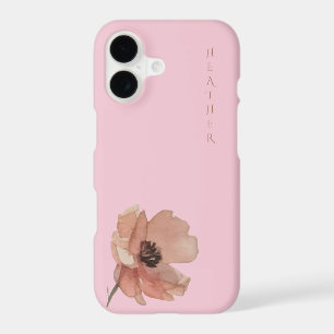 Boho Wildflower Personnalisé Rose