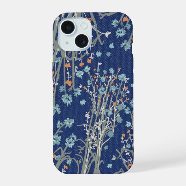 Boho wildflower phone case  (Back)