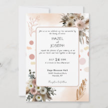 Boho Wildflower Romance | Rustic Nature Floral 