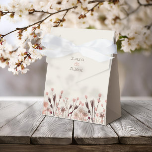 Boho Wildflower Wedding Favor Box