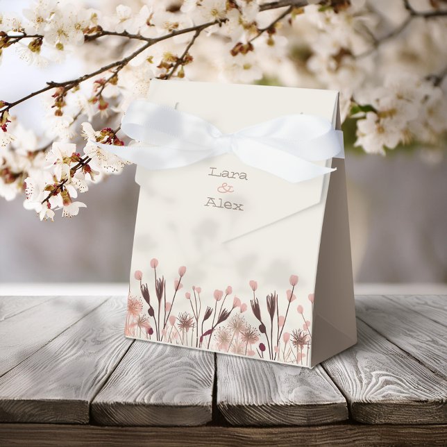 Boho Wildflower Wedding Favor Box (Creator Uploaded)