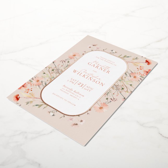 Boho Wildflower Wedding Rose Gold (Rotated)