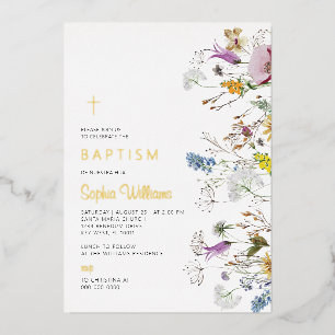 Boho Wildflowers Baptism