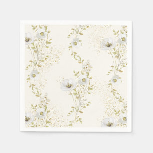Boho Wildflowers Bridal Shower  Napkin