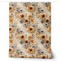 Boho wildflowers burn orange fall colours floral