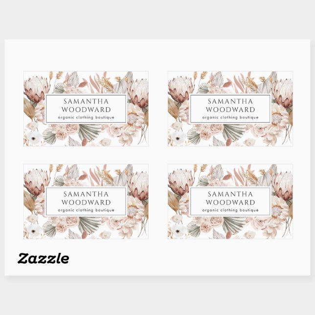 Boho Wildflowers Clothing Brand Product Sticker (Sheet)