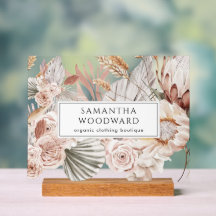 Boho Wildflowers Clothing Branding Sign