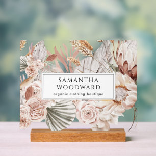 Boho Wildflowers Clothing Branding Sign