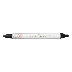 Boho Wildflowers Custom Script Name Pen