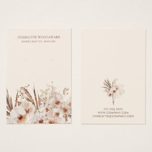 Boho Wildflowers Earring Jewellery Display Cards