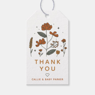 Boho Wildflowers Gift Tag